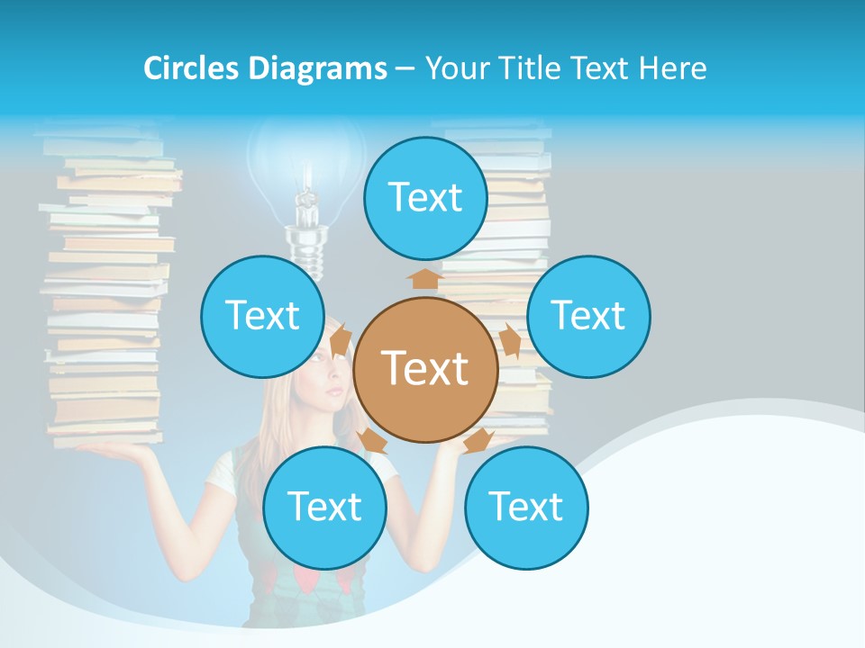 Concepts Pile Information PowerPoint Template