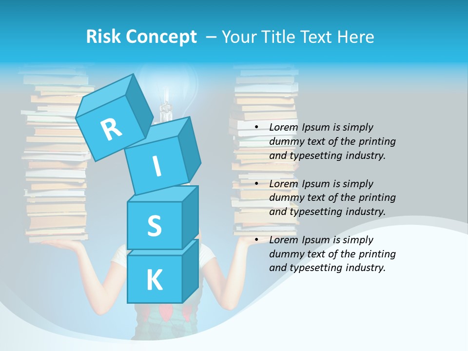 Concepts Pile Information PowerPoint Template