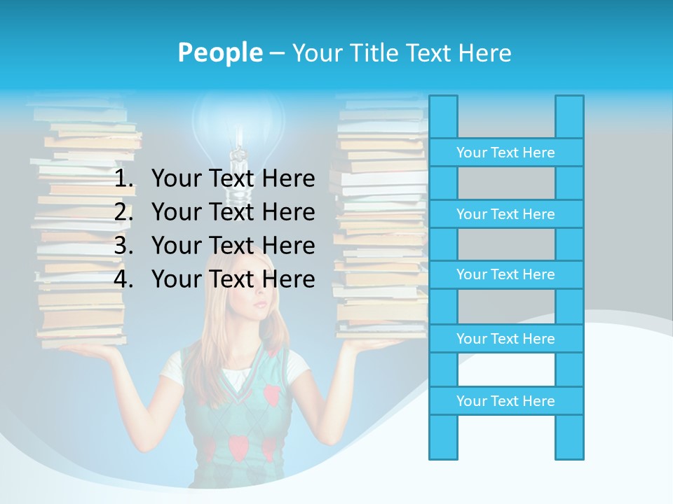 Concepts Pile Information PowerPoint Template