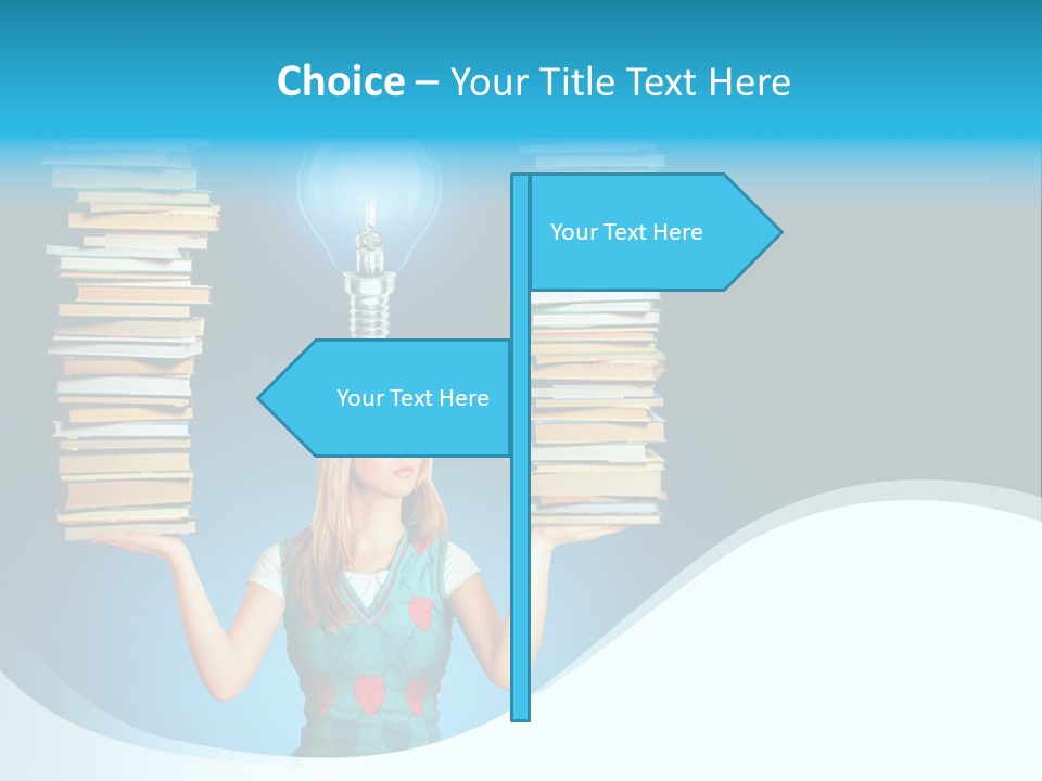 Concepts Pile Information PowerPoint Template
