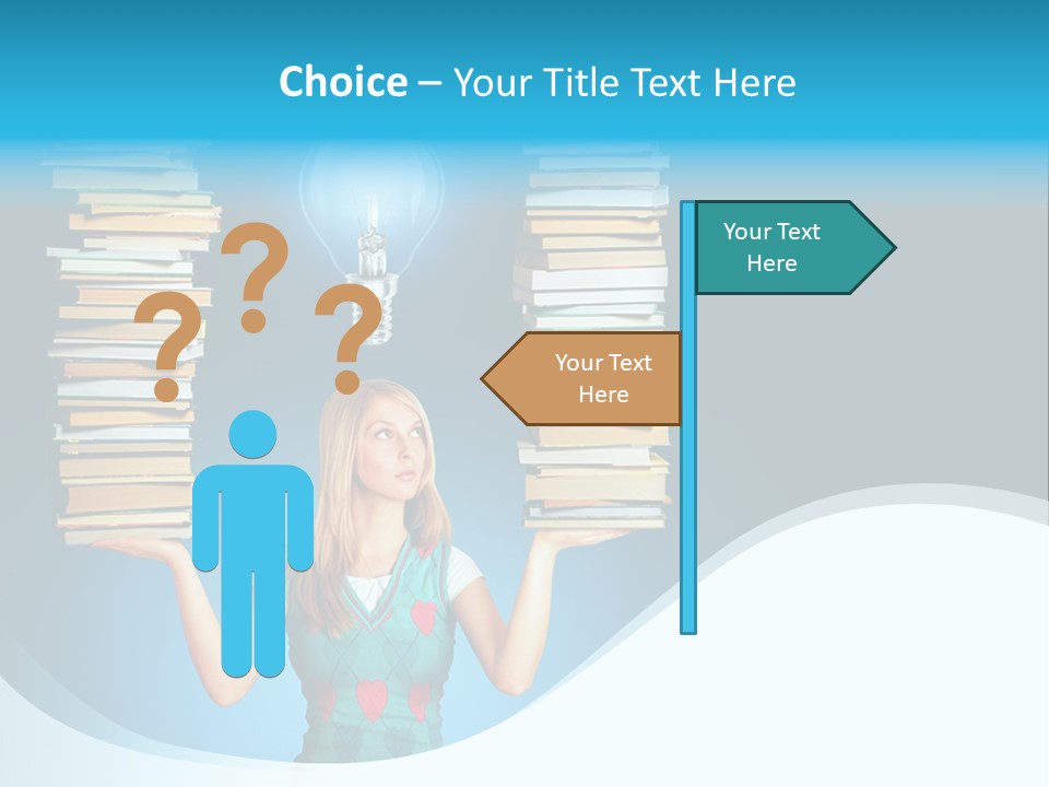 Concepts Pile Information PowerPoint Template
