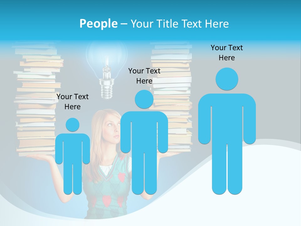 Concepts Pile Information PowerPoint Template