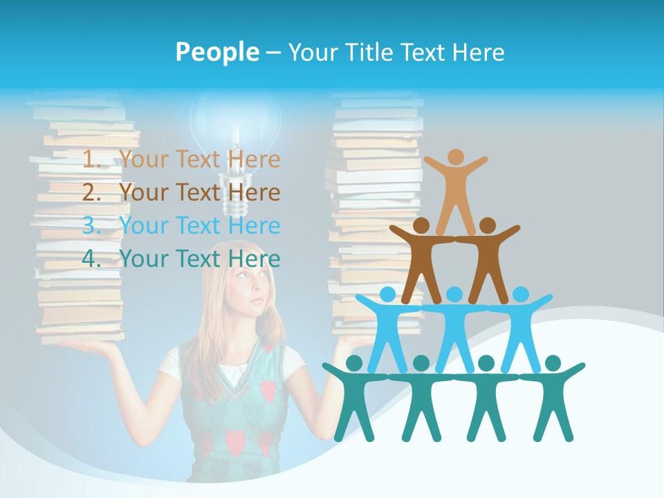 Concepts Pile Information PowerPoint Template