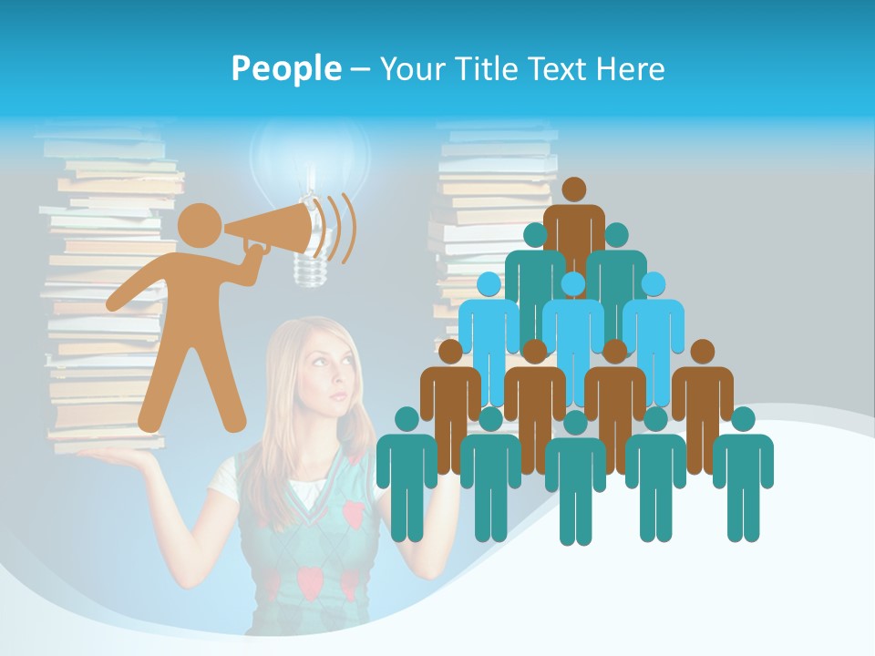 Concepts Pile Information PowerPoint Template