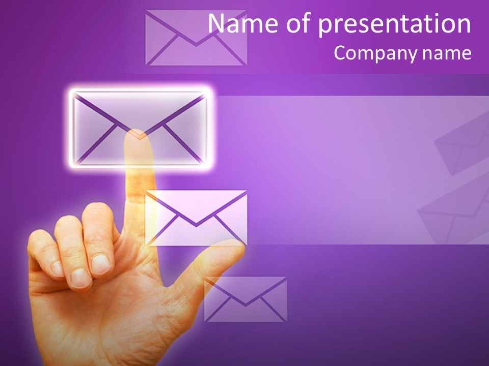 High Modern Finger PowerPoint Template