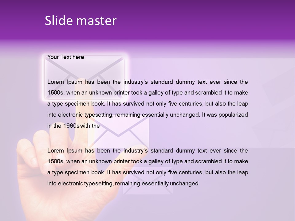 High Modern Finger PowerPoint Template