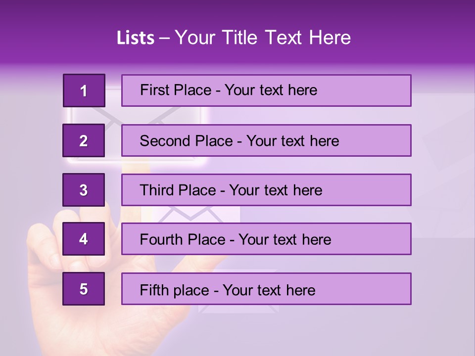 High Modern Finger PowerPoint Template
