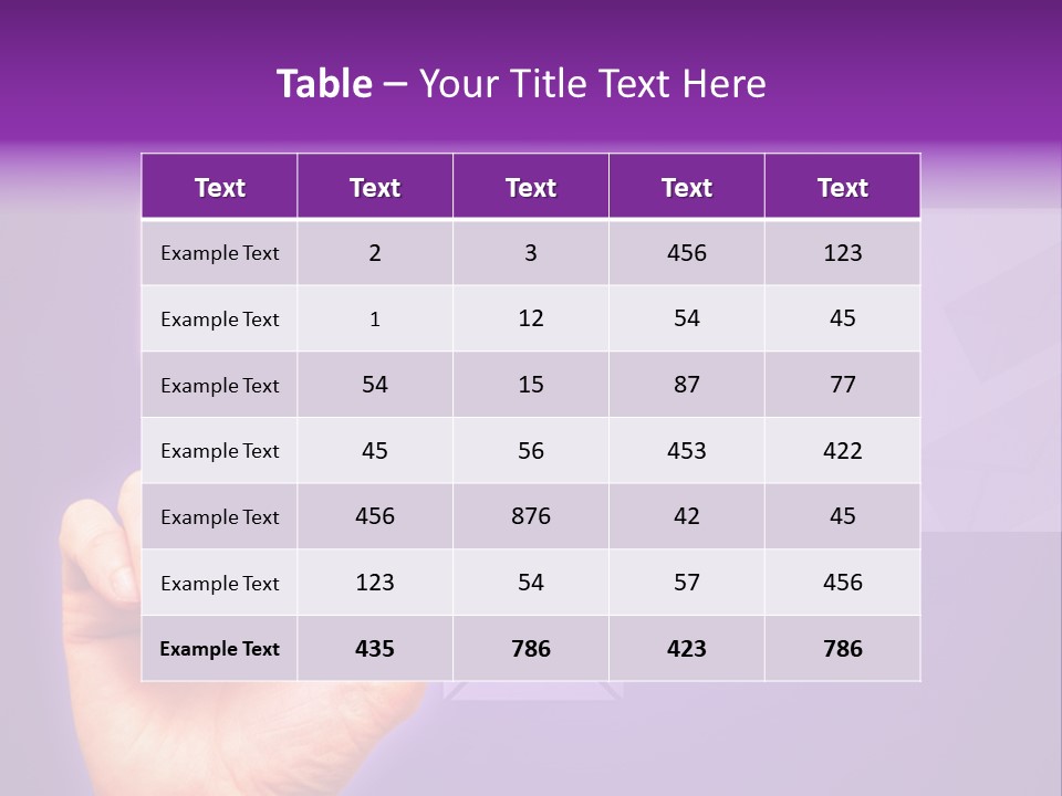 High Modern Finger PowerPoint Template
