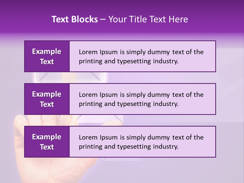 High Modern Finger PowerPoint Template