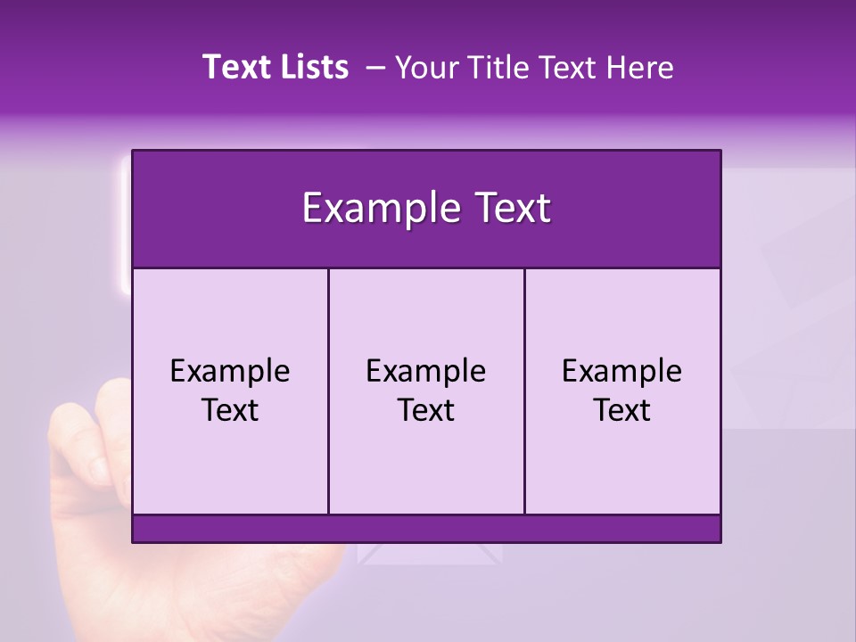 High Modern Finger PowerPoint Template