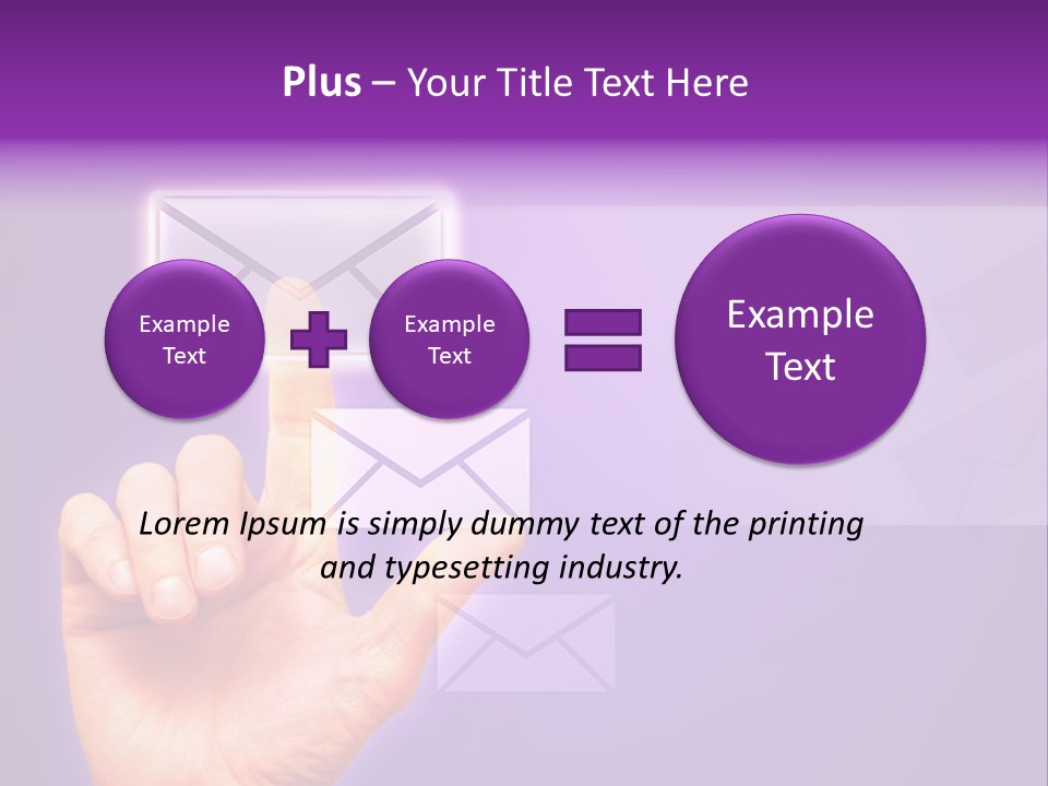 High Modern Finger PowerPoint Template