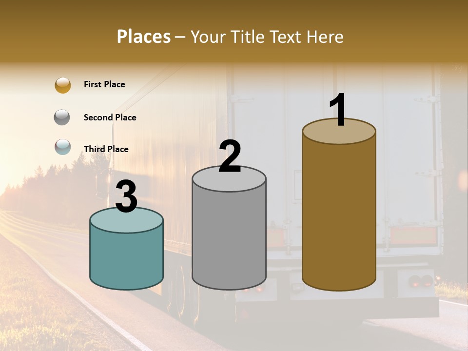 Transport Sky Asphalt PowerPoint Template