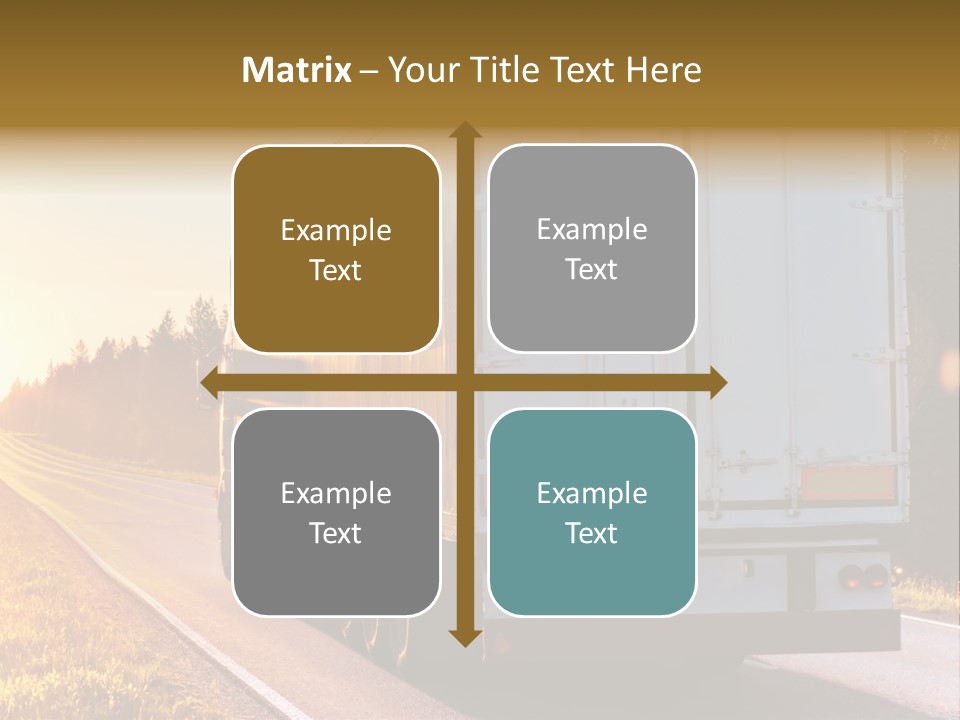 Transport Sky Asphalt PowerPoint Template