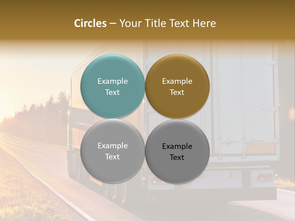 Transport Sky Asphalt PowerPoint Template