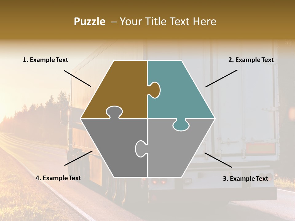 Transport Sky Asphalt PowerPoint Template