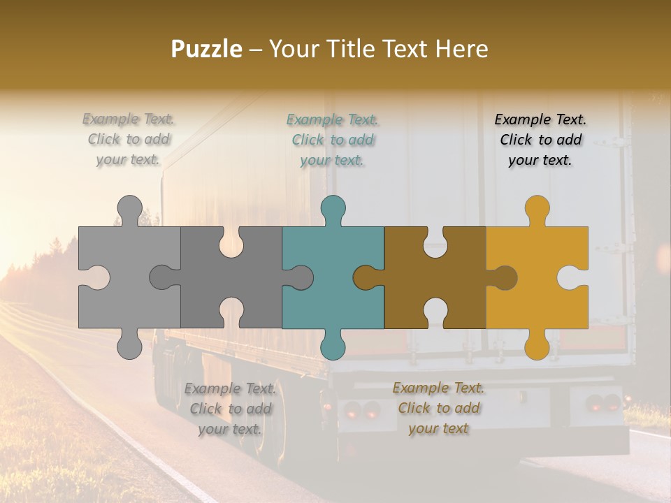 Transport Sky Asphalt PowerPoint Template