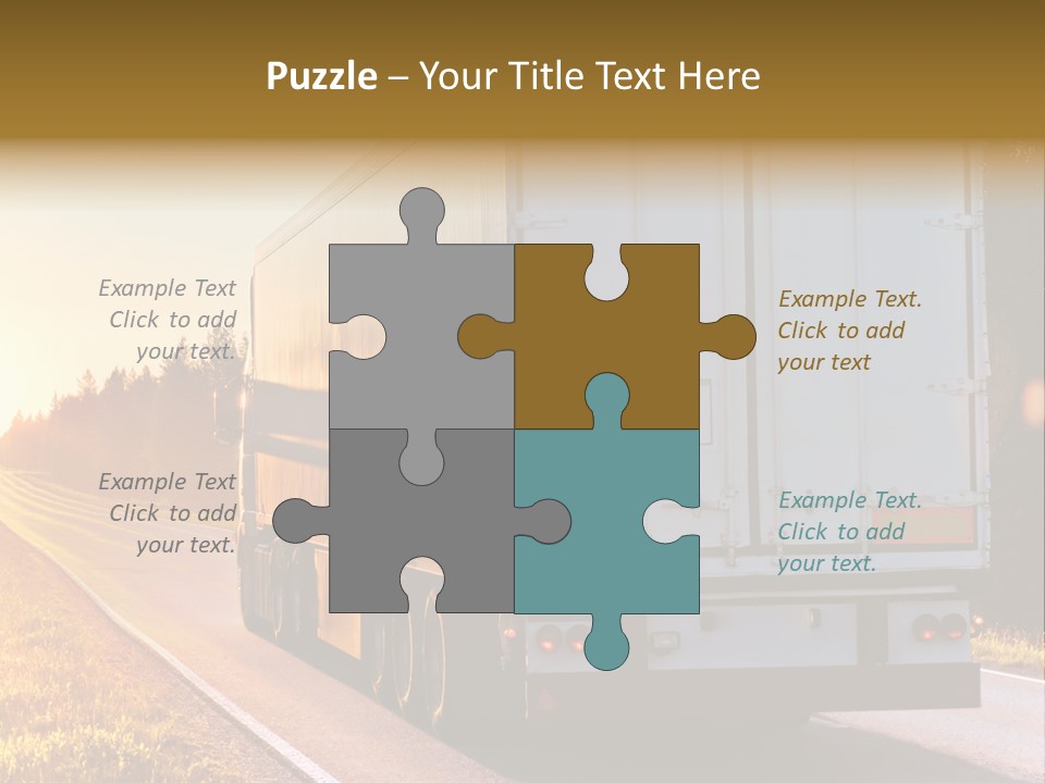 Transport Sky Asphalt PowerPoint Template