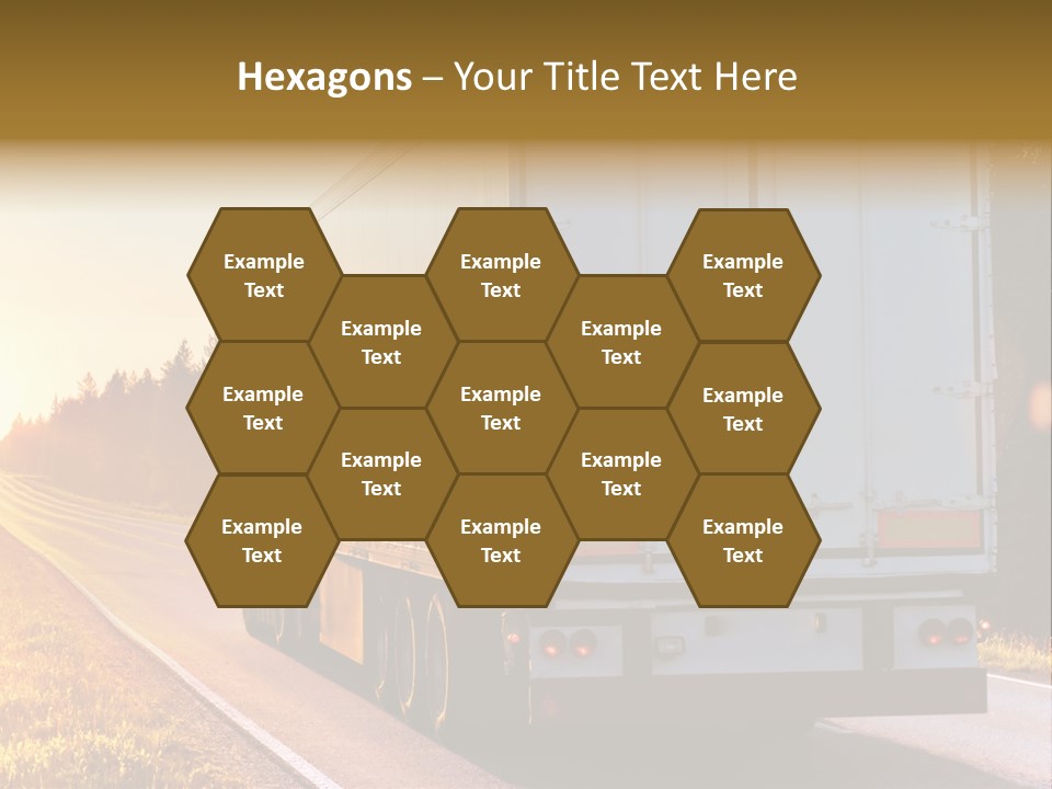 Transport Sky Asphalt PowerPoint Template