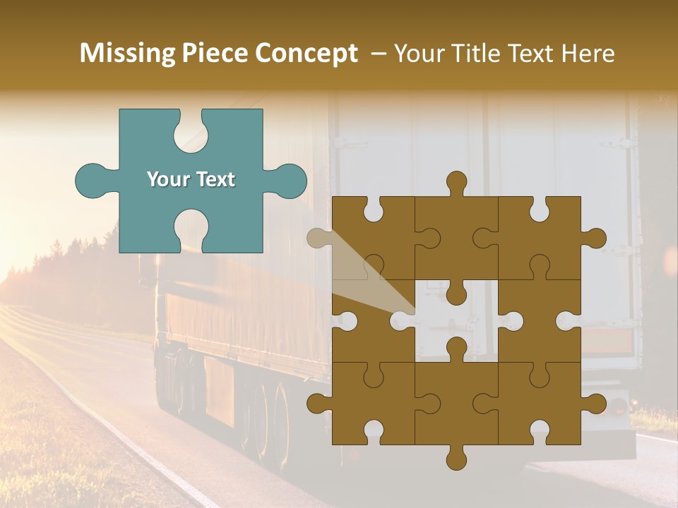 Transport Sky Asphalt PowerPoint Template