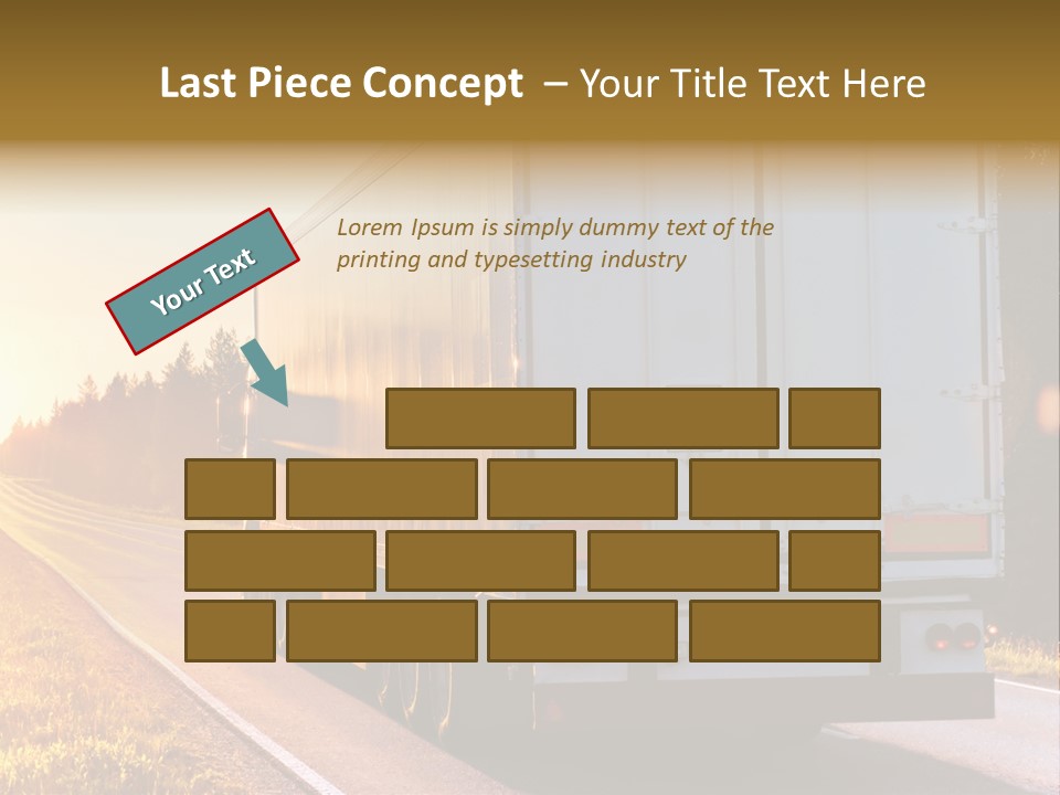 Transport Sky Asphalt PowerPoint Template