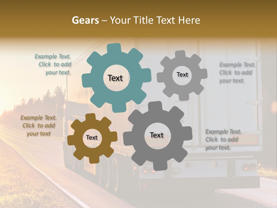 Transport Sky Asphalt PowerPoint Template