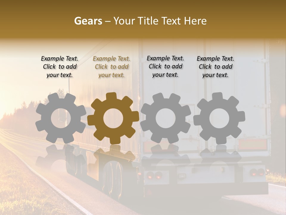 Transport Sky Asphalt PowerPoint Template