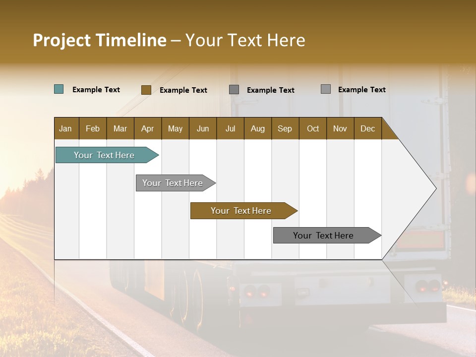 Transport Sky Asphalt PowerPoint Template