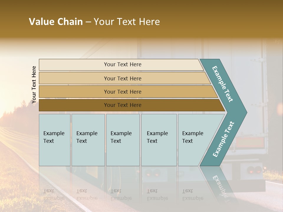 Transport Sky Asphalt PowerPoint Template