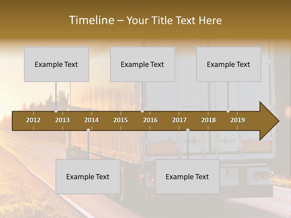 Transport Sky Asphalt PowerPoint Template