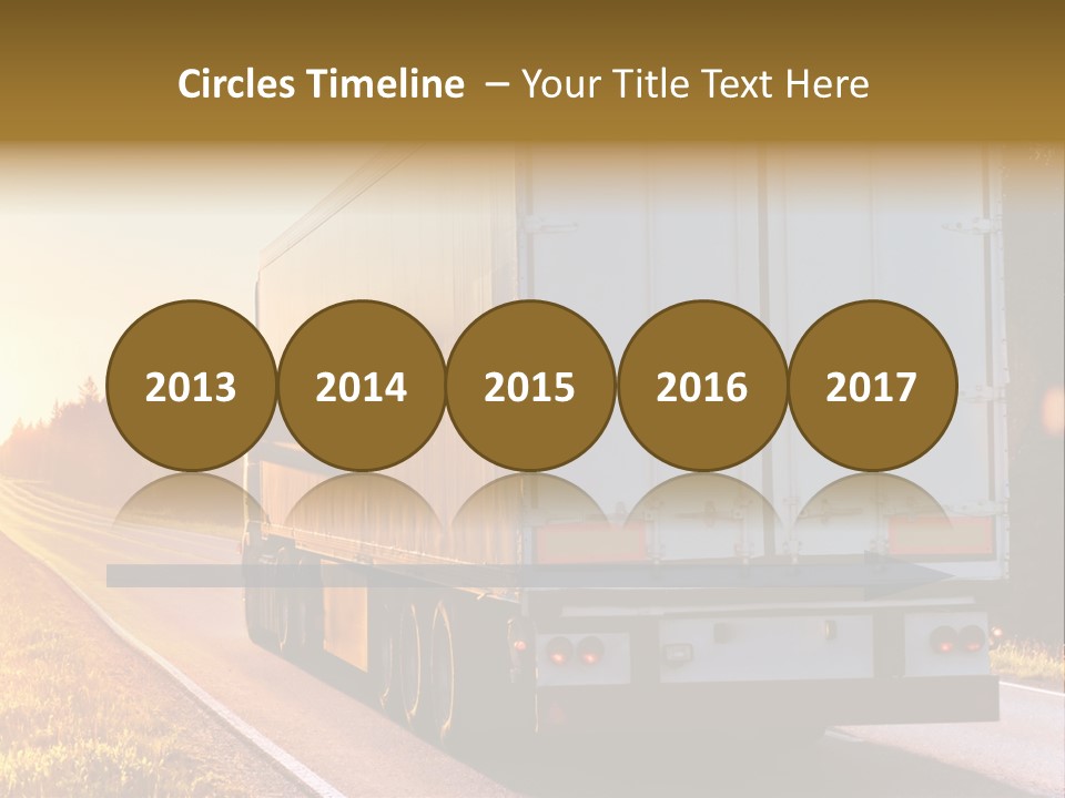 Transport Sky Asphalt PowerPoint Template