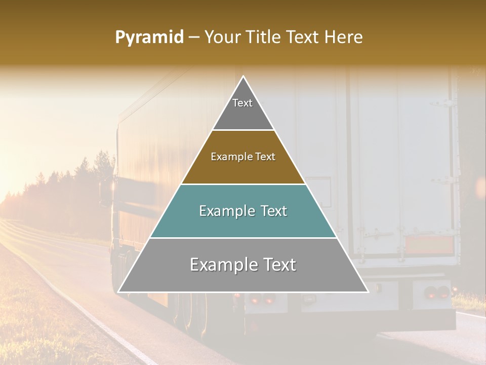 Transport Sky Asphalt PowerPoint Template