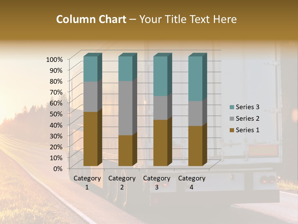 Transport Sky Asphalt PowerPoint Template