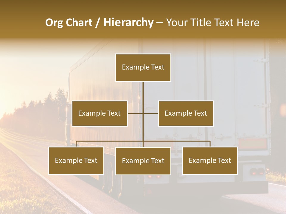 Transport Sky Asphalt PowerPoint Template