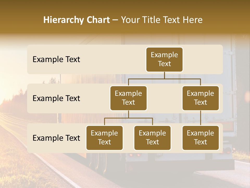 Transport Sky Asphalt PowerPoint Template