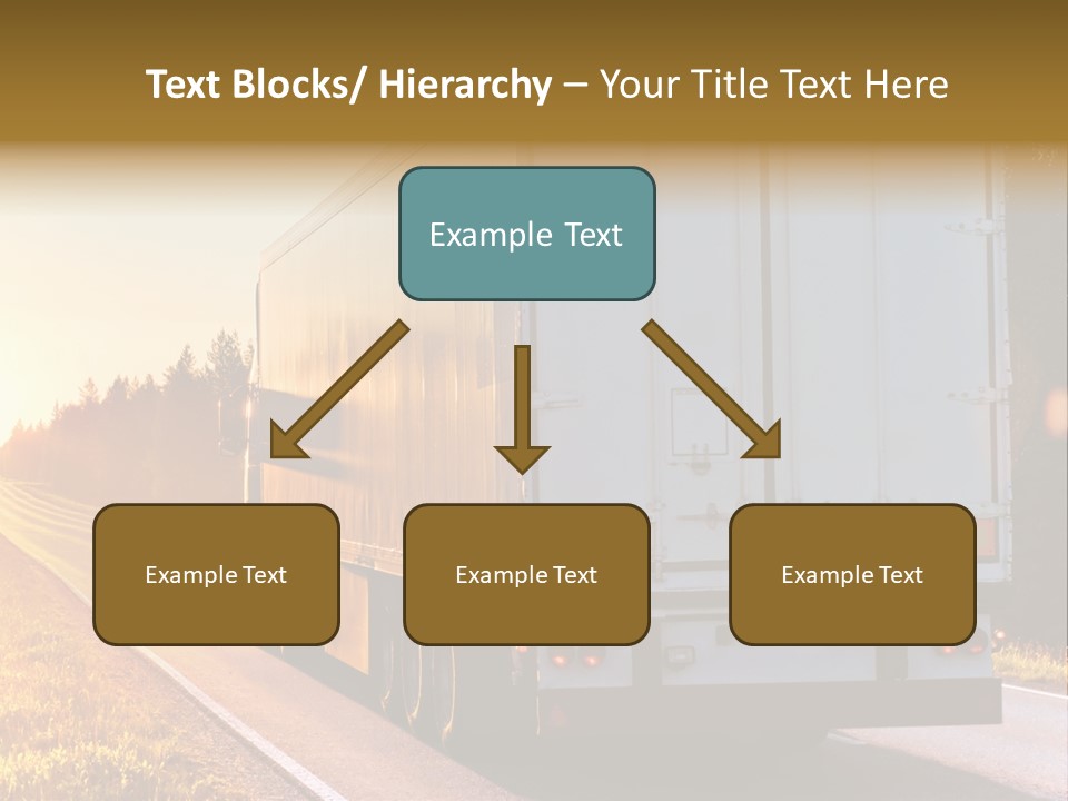 Transport Sky Asphalt PowerPoint Template