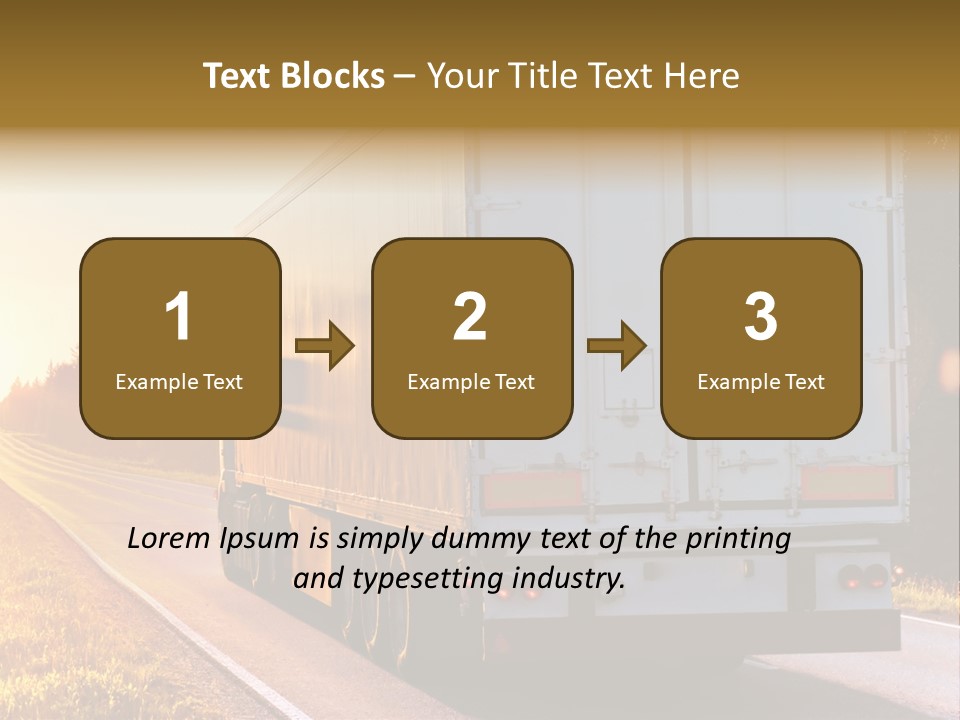 Transport Sky Asphalt PowerPoint Template