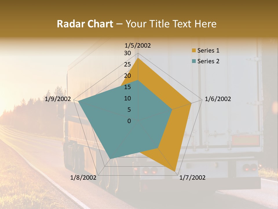 Transport Sky Asphalt PowerPoint Template