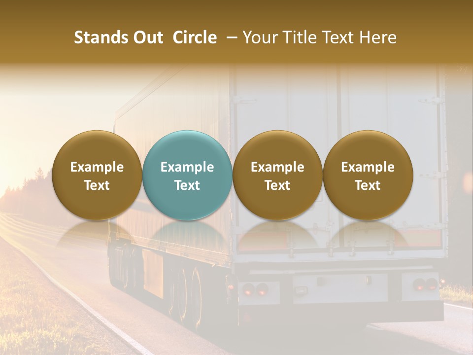 Transport Sky Asphalt PowerPoint Template