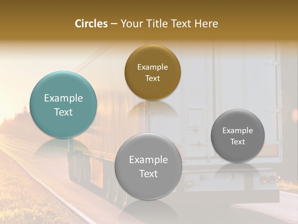 Transport Sky Asphalt PowerPoint Template