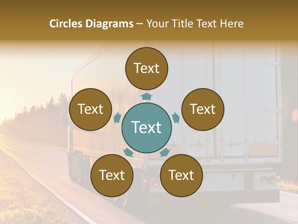 Transport Sky Asphalt PowerPoint Template