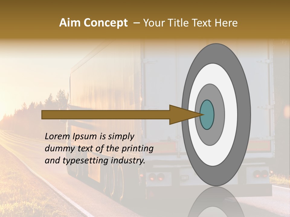 Transport Sky Asphalt PowerPoint Template