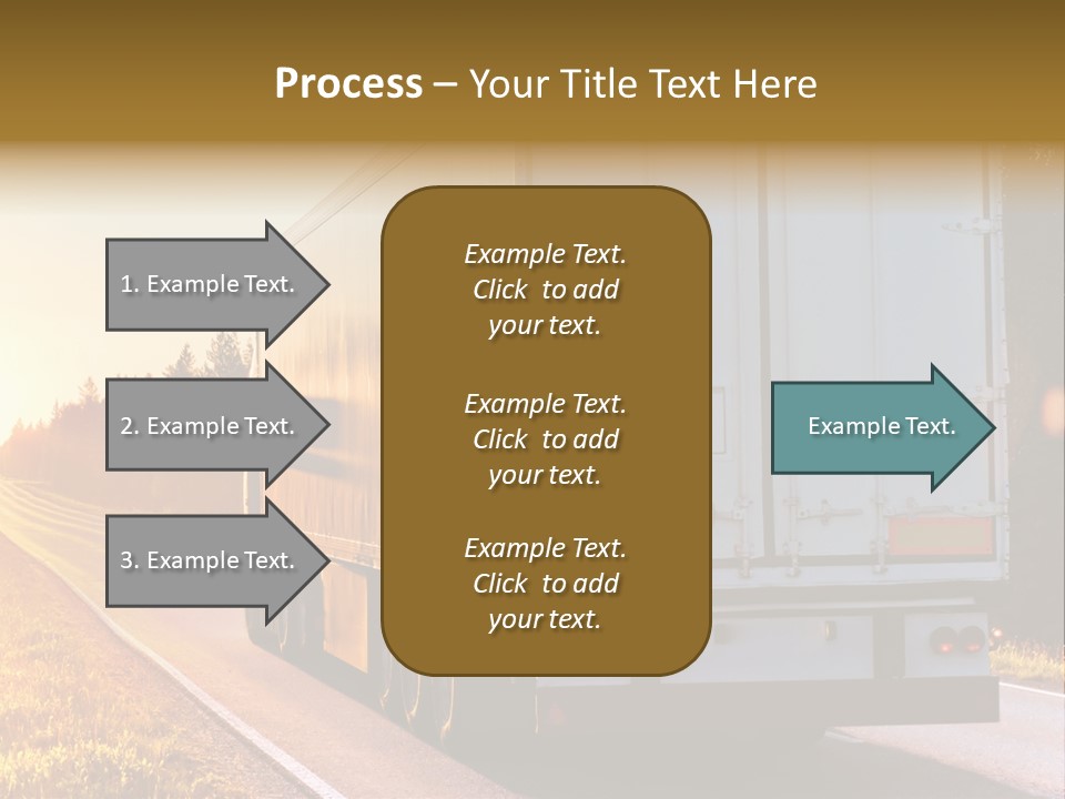 Transport Sky Asphalt PowerPoint Template