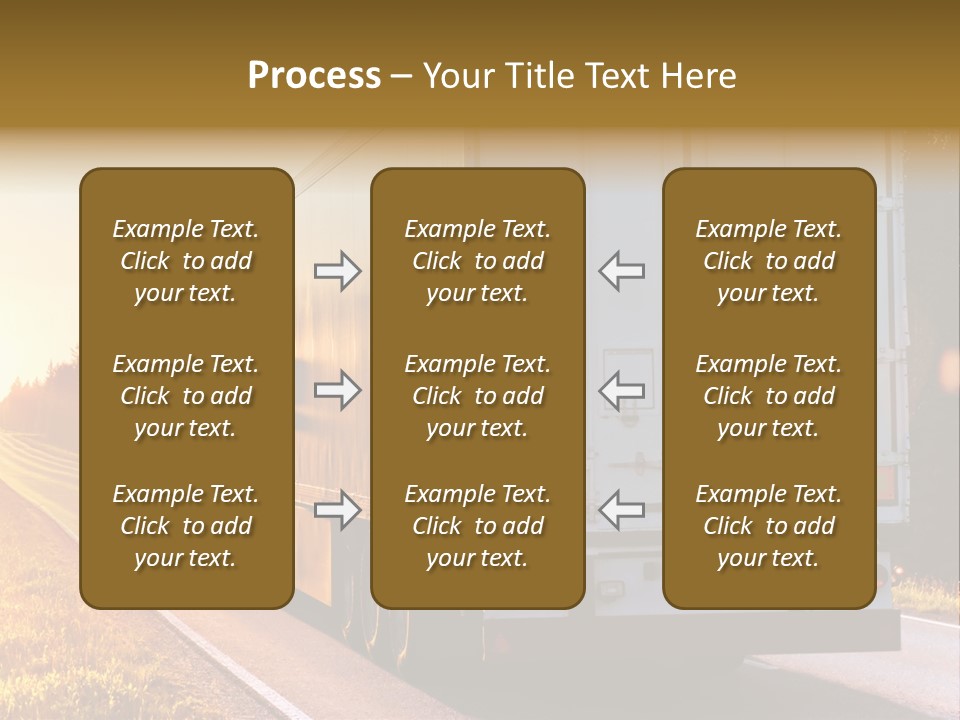 Transport Sky Asphalt PowerPoint Template