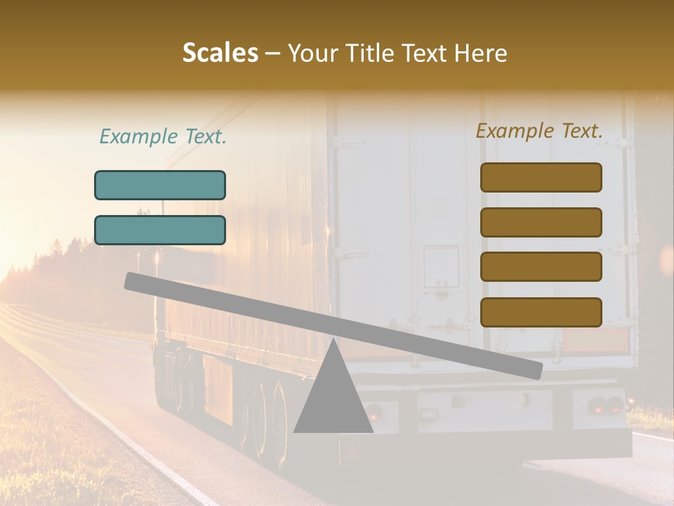 Transport Sky Asphalt PowerPoint Template