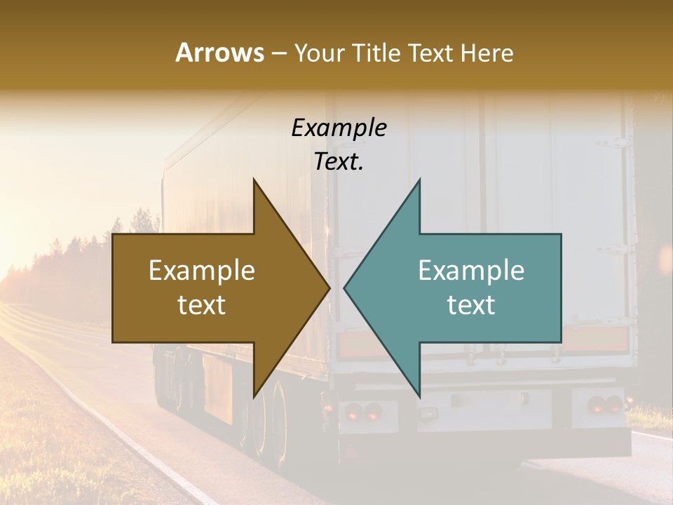 Transport Sky Asphalt PowerPoint Template
