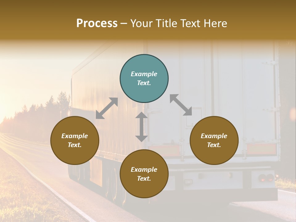 Transport Sky Asphalt PowerPoint Template
