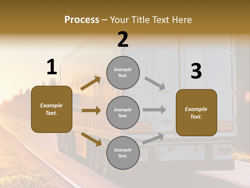 Transport Sky Asphalt PowerPoint Template
