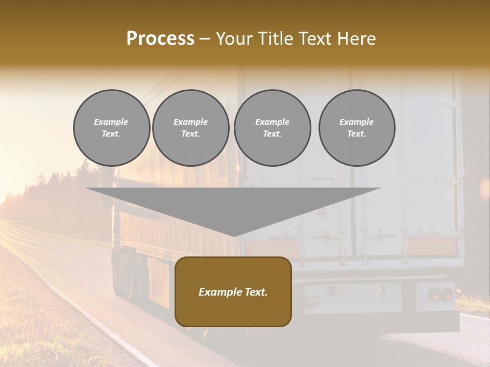 Transport Sky Asphalt PowerPoint Template