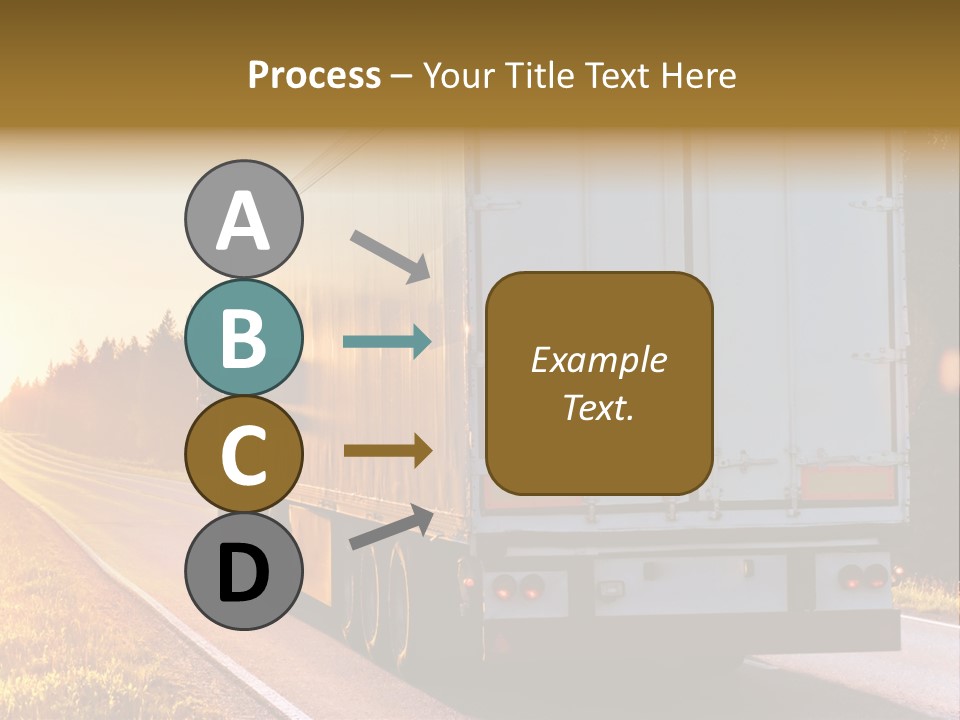 Transport Sky Asphalt PowerPoint Template