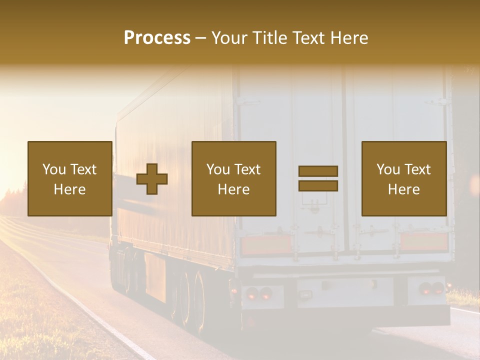 Transport Sky Asphalt PowerPoint Template